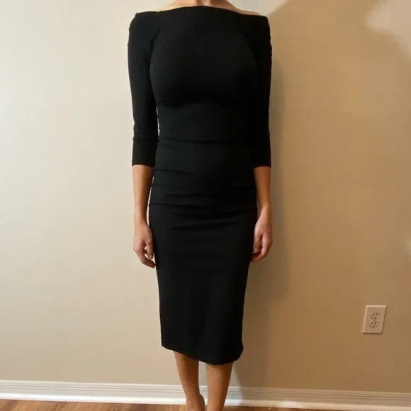 open lace back dress The Zara dress black  Leyna Dresses